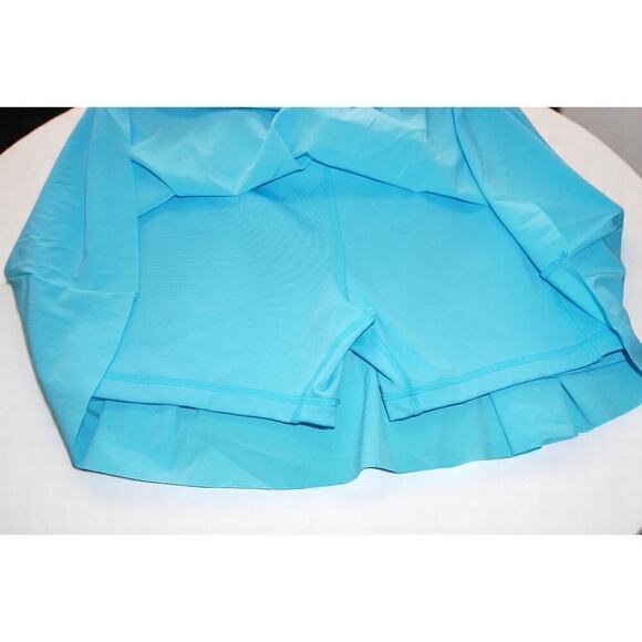 Nike Dri-Fit Blue Pleated Tennis Skort - Size M - Built-In Shorts Activewear - Picture 7 of 8